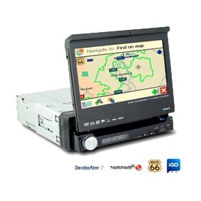 1 Din IN-DASH 7 INCH TFT WIDESCREEN Car DVD Player 8008GL With GPS