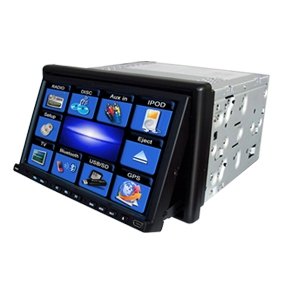 2 Din IN-DASH 7 INCH TFT WIDESCREEN Car DVD Player CDP817 without GPS