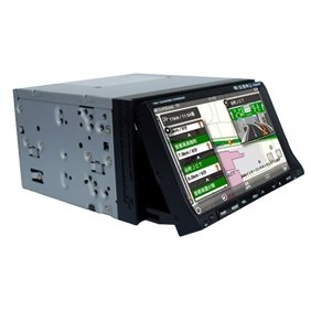 2 DIN IN-DASH 7 Inch Widescreen TFT Monitor/DVD Receiver 6702 without GPS