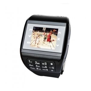 Q8 Black Quad Band Cell Phone Watch with Keyboard