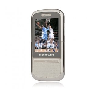 Hanlin 3Q Dual Card Bluetooth Slide Touch Screen Music Cell Phone Silver