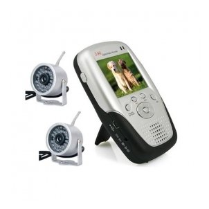 2.4Ghz 2.5 Inch Four Channel MP4 Baby Monitor with 2x Night Vision Camera
