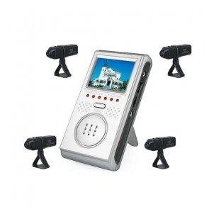 2.5-inch Wireless Four Channel AV Baby Monitor with Four Wireless Cameras