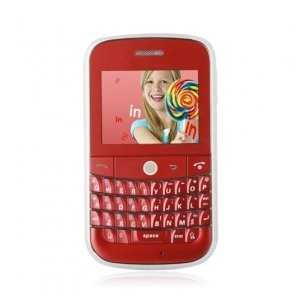 B100 Dual Card Quad Band Trackball JAVA QWERTY Keypad Cell Phone Red
