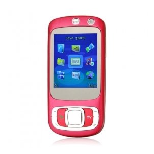 K530 Qaud Band Dual Card JAVA TV Cell Phone Red