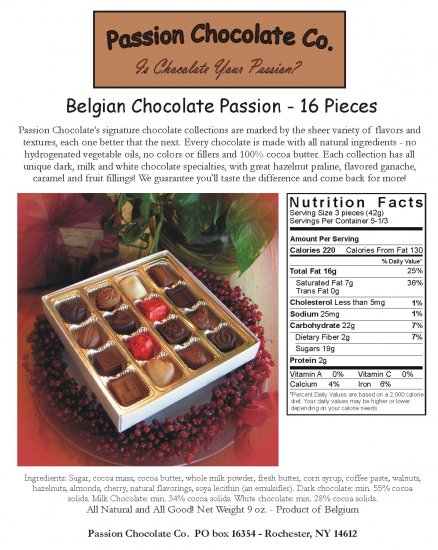 Gourmet Belgian Assortment 16 piece