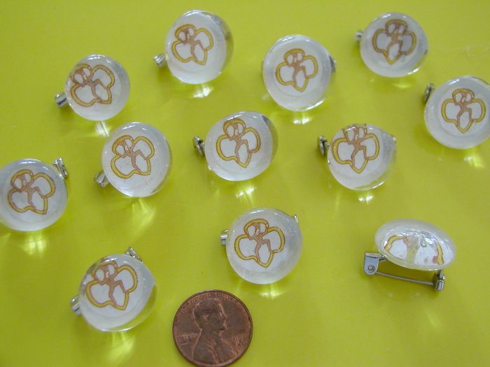 12 Brownie Elf Stone SWAPS for Scout girl in Scouts SWAP