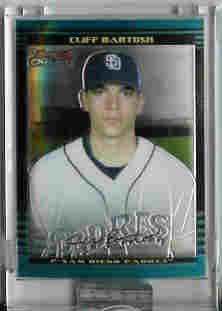 Cliff Bartosh San Diego Padres 2002 Bowman Chrome Uncirculated Rookie Card