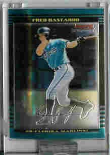 Fred Bastardo Florida Marlins 2002 Bowman Chrome Uncirculated Rookie Card