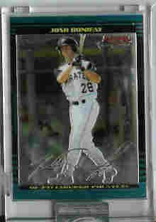 Josh Bonifay Pittsburgh Pirates 2002 Bowman Chrome Uncirculated Rookie Card