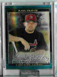 Raul Chavez Houston Astros 2002 Bowman Chrome Uncirculated Rookie Card