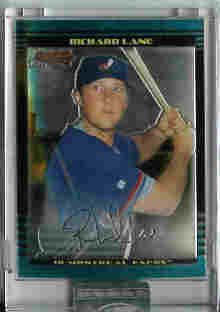 Richard Lane Montreal Expos / Washington Nationals 2002 Bowman Chrome Uncirculated Rookie Card