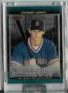 Freddie Money Boston Red Sox 2002 Bowman Chrome Uncirculated Rookie Card