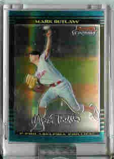 Mark Outlaw Philadelphia Phillies 2002 Bowman Chrome Uncirculated Rookie Card