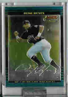 Rene Reyes Colorado Rockies 2002 Bowman Chrome Uncirculated Rookie Card