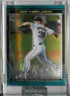 Jeff Verplancke San Francisco Giants 2002 Bowman Chrome Uncirculated Rookie Card