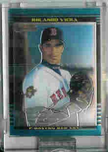 Rolando Viera Boston Red Sox 2002 Bowman Chrome Uncirculated Rookie Card