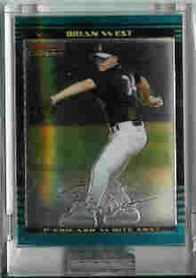 Brian West Chicago White Sox 2002 Bowman Chrome Uncirculated Rookie Card