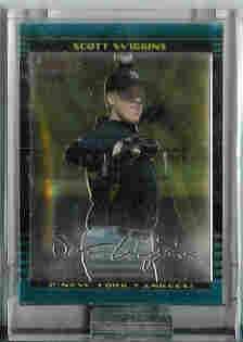Scott Wiggins Newe York Yankees 2002 Bowman Chrome Uncirculated Rookie Card