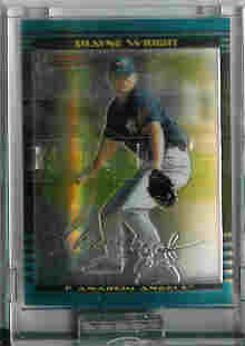 Shayne Wright Los Angeles Angels of Anaheim 2002 Bowman Chrome Uncirculated Rookie Card