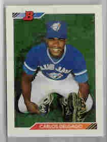 Carlos Delgado New York Mets 1992 Bowman Rookie Card
