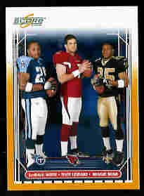 Reggie Bush & Matt Leinart & Lendale White USC Teamates 2006 Score Gold SN# /600