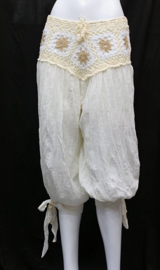 V-crochet 3/4 pants