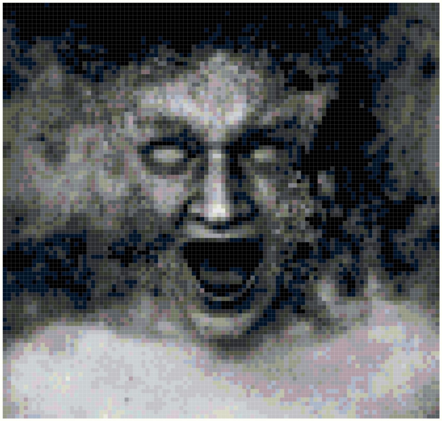 Spooky Face Original Cross Stitch Pattern
