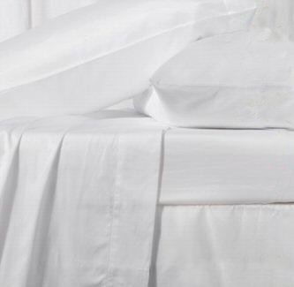 400tc Calking size flat sheet 100% Egyptian cotton white bed linen