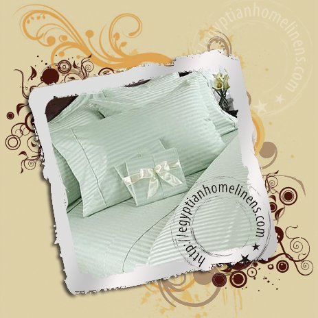 Sage Color Full Size Egyptian Cotton Bed Sheet Set 1000-TC