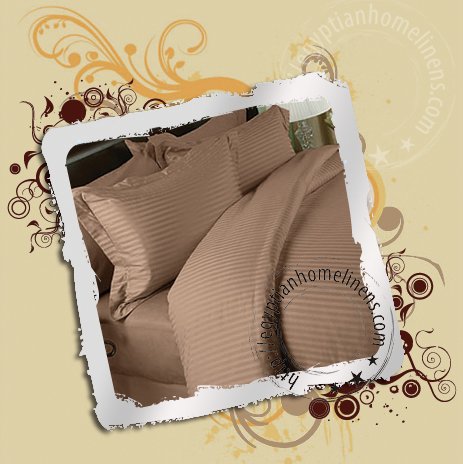 1000TC Twin Size Sheet Set Taupe Ultra Premium Egyptian Cotton Single Ply Sheets