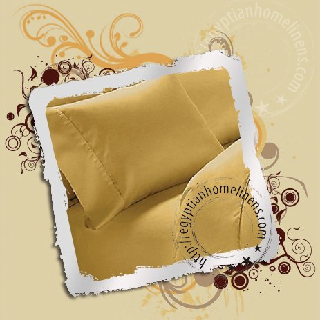 1000-TC Duvet Covers Queen Size Gold Egyptian Cotton