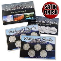 2010 National Parks Quarter Mania Satin Finish P & D Set