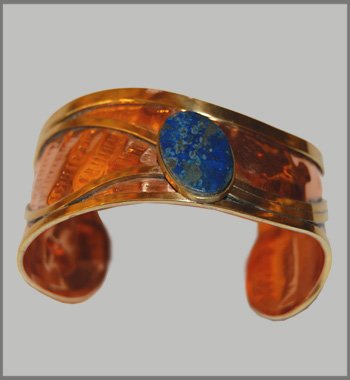 Cupper Lapislzuli Bangle