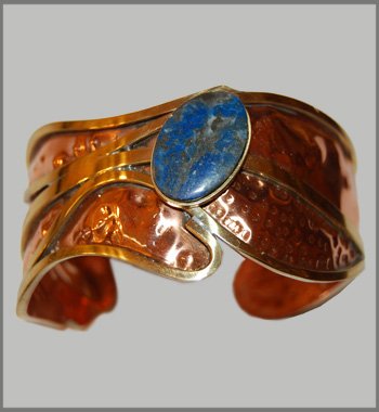 Cupper Lapislzuli Bangle