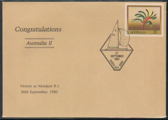 Australia FDC / First Day Cover : Victory at Newport 26 Sep 1983