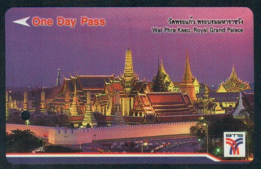 Thailand BTS Metro Train Ticket : Tourist One Day Pass