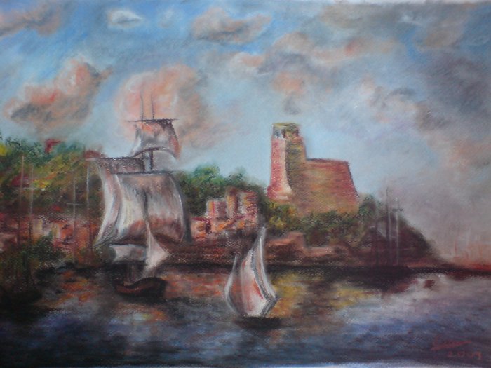 Landscape pastel