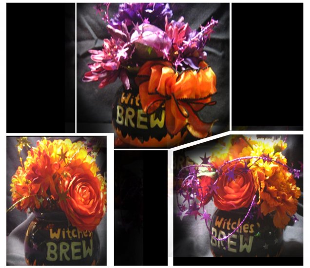 Witches Brew Floral Pots