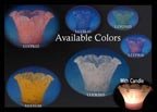 Lily glass Candle Holder