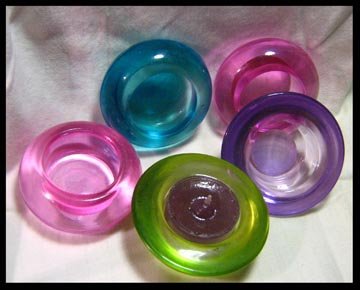 Colored Glass Tea Light Holders