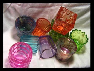 Funky Glass Votives