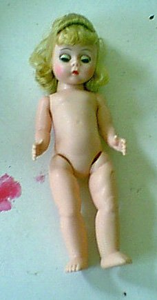 Cute Little 8" Madame Alexander Blonde Doll to Dress