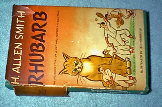 Rhubarb by H. Allen Smith HC 1st edition w/dustjacket