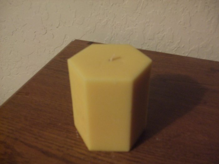 Hexagon Pillar candle