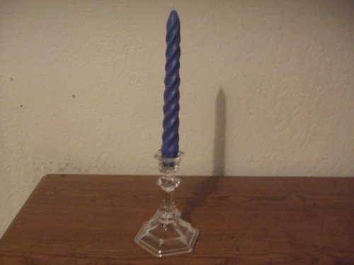Spiraled taper candle