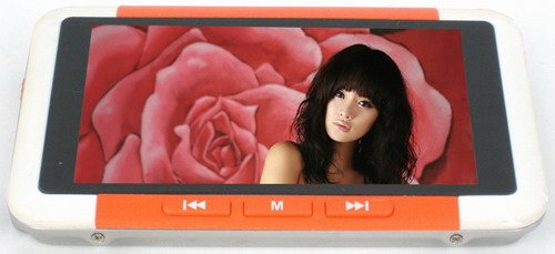 16GB 3.0 Inch RMVB MP5 Player - Orange / White