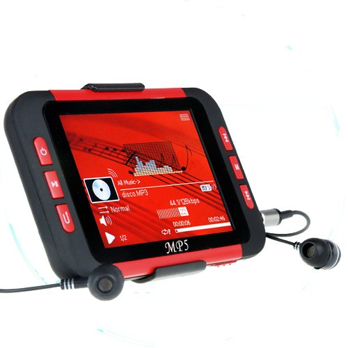 16GB 3.5 Inch MP5 Player with Card Slot - Red/Black