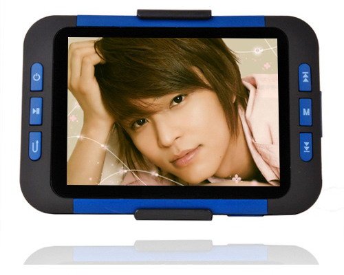 16GB 3.5 InchMP4 MP5 Player with Card Slot - Blue/Black
