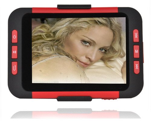 2GB 3.5 Inch MP5 Player with Card Slot - Red/Black